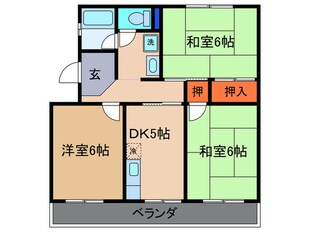 ハイツ堤下の物件間取画像